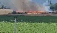 Kayseri'de tarım arazisinde yangın paniği