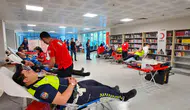 Tekirdağ'da kolluk kuvvetleri kan bağışı için seferber oldu