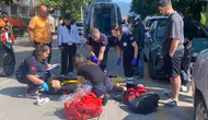 Bolu'da motosiklet kazası trafiği birbirine kattı