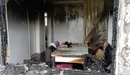 Tokat’ta tek katlı ev alevlere teslim oldu