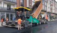 Kars trafiğinde asfalt mesaisi başladı