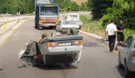 Kastamonu yolunda iki araç birbirine girdi