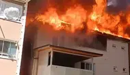 Bursa Osmangazi’de korkutan çatı yangını
