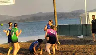 Köyceğiz plajlarında üniversiteli hentbolcuların şampiyonluk mücadelesi