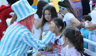 Gördesli çocuklar eğlenceye doydu