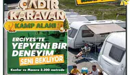 Erciyes Dağı’nda dört mevsim kamp keyfi başlıyor