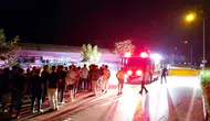 İnegöl’de gece vakti kaza Cip takla attı