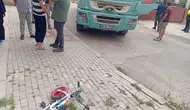 İnegöl’de bisikletli çocuğa hafriyat kamyonu çarptı