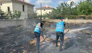 Kayseri'de çıkan yangında Ülkü Ocakları sahaya indi