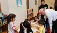 Nilüferli minikler okula kütüphanede hazırlanıyor