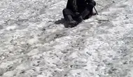 Temmuz sıcağında kayak şaşkınlığı