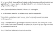 Kıbrıs Barış Harekatı’nın 52’nci yılında Ankara’dan mesaj var