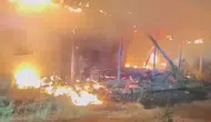Tavas’ta bir ahır yangınla küle döndü