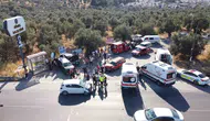 Balıkesir Gömeç yolunda zincirleme kaza