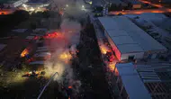 Afyonkarahisar sanayisinde korkutan fabrika yangını