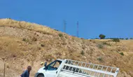 Siirt'te direksiyon hakimiyeti kaybolan araç şarampole uçtu