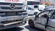 Aydın'da beton mikseri ve otomobil kazası