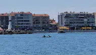 Tekirdağ açıklarında yunuslarla keyifli karşılaşma