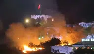 Ankara Kalesi çevresinde korkutan yangın kontrol altına alındı