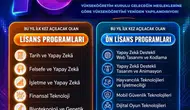 Üniversite tercihlerine yapay zeka odaklı 16 yeni bölüm ekleniyor