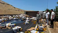 Şanlıurfa yolunda yağ krizi yaşandı