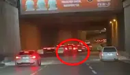 Bursa trafiğinde tehlikeli sürüş kamerada