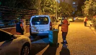 Efeler sokakları gece mesaisiyle temizleniyor