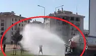 Diyarbakır sokaklarında 39 derecelik bunaltıcı sıcaklara suyla çözüm