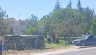 Eskişehir Seyitgazi yolunda otomobil takla attı