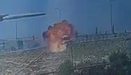 Batman'da şarampole devrilen beton mikseri bir anda alev aldı