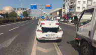 Diyarbakır yolunda kaza 7 aylık hamile sürücü hastaneye kaldırıldı