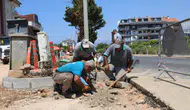 Alanya Kestel'de yol yenileme çalışmaları hız kazandı