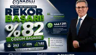 Nazilli Belediyesinden 17 yılın en hızlı çözüm rekoru