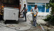 İlkadım'da çöp konteynerleri hijyenik hale getiriliyor