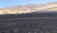 Silvan’da biçilmiş tarlalar dakikalar içinde küle döndü