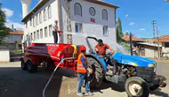 İskilip’teki köylüler itfaiyeyi beklemeden yangına kendileri müdahale edecek