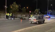 Kayseri'de motosikletli polis kaza yaptı
