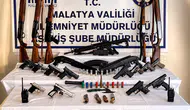 Malatya’da sosyal medyada silah gösterenlere büyük baskın