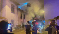 Karaman'da metruk binada korkutan yangın