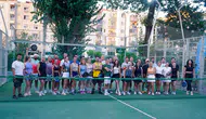 İzmir'de kortlarda padel heyecanı yaşandı