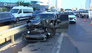 Pendik D-100 trafiğini felç eden zincirleme kaza
