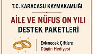Karacasu yeni evlenen ve bebek sahibi olan ailelere destek veriyor