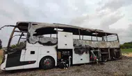 Ankara yolunda yolcu otobüsü küle döndü
