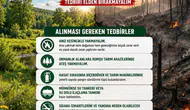 Kozan'da anız ateşi ormanı yakmasın