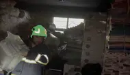 Kadirli'de odunluk yangını paniği büyümeden engellendi