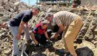 Çorum'da yıkım altındaki binadan 8 yavru köpek son anda kurtarıldı