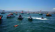 Samsun denizlerinde Kabotaj Bayramı coşkusu