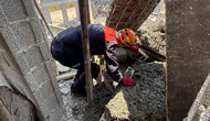 Şanlıurfa'da cami inşaatında beton dökümü sırasında göçük yaşandı