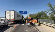 Dinar girişindeki trafik kazası traktör sürücüsünün sonu oldu