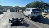 Alanya'da motosiklet kazası iki genci hastanelik etti